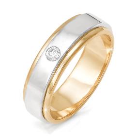 Золотое кольцо КЮЗ Del'ta DБР090050 с бриллиантом DБР090050 фото