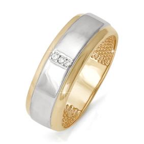 Золотое кольцо КЮЗ Del'ta DБР090066 с бриллиантом DБР090066 фото