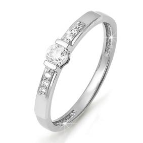 Золотое кольцо КЮЗ Del'ta DБР110147 с бриллиантом DБР110147 фото