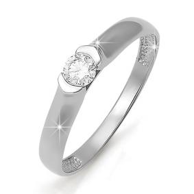 Золотое кольцо КЮЗ Del'ta DБР110184 с бриллиантом DБР110184 фото