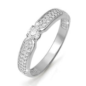 Золотое кольцо КЮЗ Del'ta DБР110190 с бриллиантом DБР110190 фото