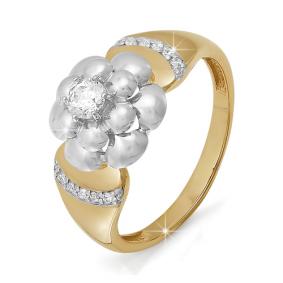 Золотое кольцо КЮЗ Del'ta DБР110408 с бриллиантом DБР110408 фото