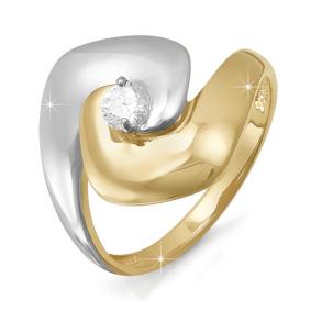 Золотое кольцо КЮЗ Del'ta DБР110477 с бриллиантом DБР110477 фото