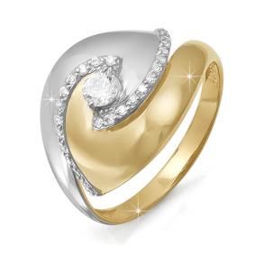 Золотое кольцо КЮЗ Del'ta DБР110481 с бриллиантом DБР110481 фото