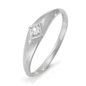 Золотое кольцо КЮЗ Del'ta DБР110530 с бриллиантом DБР110530 фото