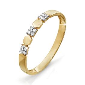 Золотое кольцо КЮЗ Del'ta DБР110551 с бриллиантом DБР110551 фото