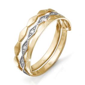 Золотое кольцо КЮЗ Del'ta DБР110571 с бриллиантом DБР110571 фото