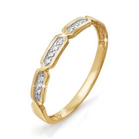 Золотое кольцо КЮЗ Del'ta DБР110581 с бриллиантом DБР110581 фото