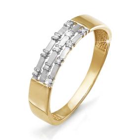 Золотое кольцо КЮЗ Del'ta DБР110585 с бриллиантом DБР110585 фото