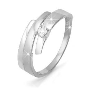 Золотое кольцо КЮЗ Del'ta DБР110638 с бриллиантом DБР110638 фото