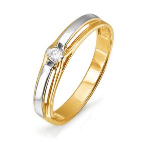 Золотое кольцо КЮЗ Del'ta DБР110743л с бриллиантом DБР110743л фото