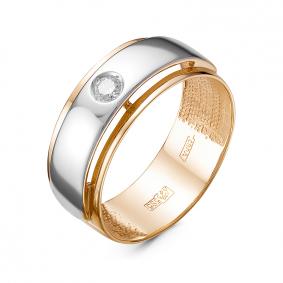 Золотое кольцо КЮЗ Del'ta DБР110761 с бриллиантом DБР110761 фото