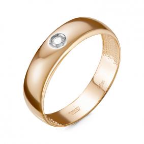 Золотое кольцо КЮЗ Del'ta DБР110763 с бриллиантом DБР110763 фото