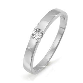 Золотое кольцо КЮЗ Del'ta DБР110772 с бриллиантом DБР110772 фото