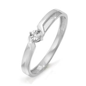 Золотое кольцо КЮЗ Del'ta DБР110774 с бриллиантом DБР110774 фото