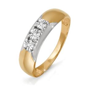 Золотое кольцо КЮЗ Del'ta DБР110805 с бриллиантом DБР110805 фото