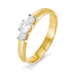 Золотое кольцо КЮЗ Del'ta DБР110834л с бриллиантом DБР110834л фото