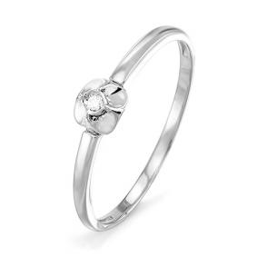 Золотое кольцо КЮЗ Del'ta DБР110853 с бриллиантом DБР110853 фото