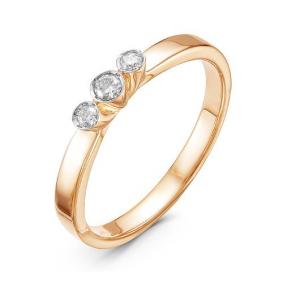 Золотое кольцо КЮЗ Del'ta DБР110885 с бриллиантом DБР110885 фото