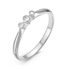 Золотое кольцо КЮЗ Del'ta DБР110886б с бриллиантом DБР110886б фото