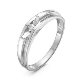 Золотое кольцо КЮЗ Del'ta DБР110910б с бриллиантом DБР110910б фото