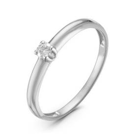 Золотое кольцо КЮЗ Del'ta DБР110913б с бриллиантом DБР110913б фото