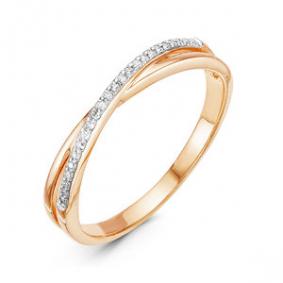 Золотое кольцо КЮЗ Del'ta DБР110931 с бриллиантом DБР110931 фото