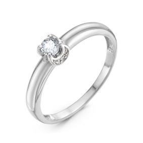 Кольцо из белого золота КЮЗ Del'ta DБР110968б с бриллиантом DБР110968б фото