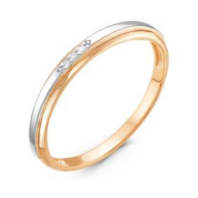 Золотое кольцо КЮЗ Del'ta DБР111007 с бриллиантом DБР111007 фото