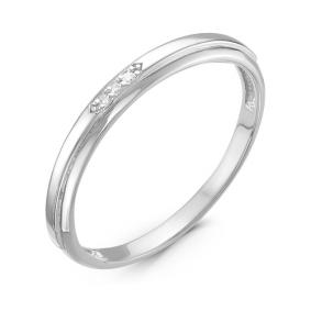 Кольцо из белого золота КЮЗ Del'ta DБР111007б с бриллиантом DБР111007б фото