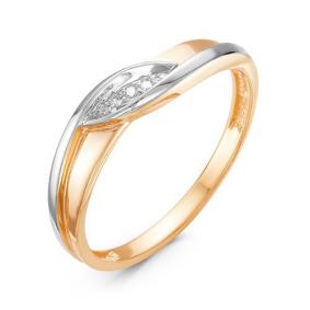 Золотое кольцо КЮЗ Del'ta DБР111009 с бриллиантом DБР111009 фото