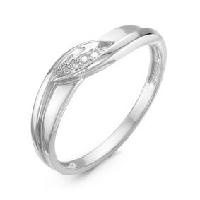 Кольцо из белого золота КЮЗ Del'ta DБР111009б с бриллиантом DБР111009б фото