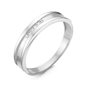 Кольцо из белого золота КЮЗ Del'ta DБР111034б с бриллиантом DБР111034б фото