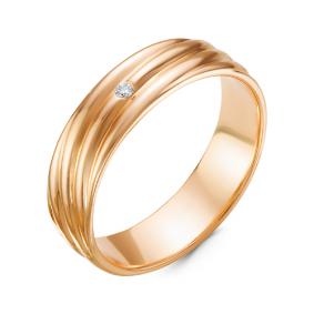 Золотое кольцо КЮЗ Del'ta DБР111039 с бриллиантом DБР111039 фото