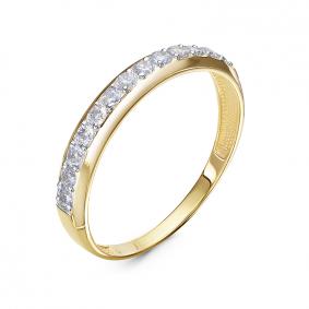 Кольцо из лимонного золота КЮЗ Del'ta DБР111057л с бриллиантом DБР111057л фото