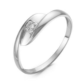 Кольцо из белого золота КЮЗ Del'ta DБР111113б с бриллиантом DБР111113б фото