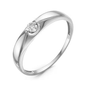 Золотое кольцо КЮЗ Del'ta DБР111117б с бриллиантом DБР111117б фото