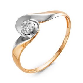 Золотое кольцо КЮЗ Del'ta DБР111121 с бриллиантом DБР111121 фото