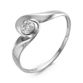 Золотое кольцо КЮЗ Del'ta DБР111121б с бриллиантом DБР111121б фото