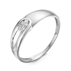 Кольцо из белого золота КЮЗ Del'ta DБР111123б с бриллиантом DБР111123б фото