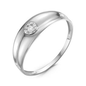 Золотое кольцо КЮЗ Del'ta DБР111124б с бриллиантом DБР111124б фото