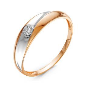 Золотое кольцо КЮЗ Del'ta DБР111127 с бриллиантом DБР111127 фото