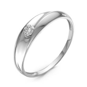 Кольцо из белого золота КЮЗ Del'ta DБР111127б с бриллиантом DБР111127б фото