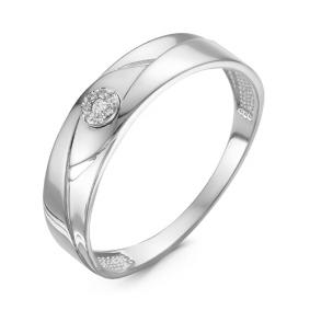 Кольцо из белого золота КЮЗ Del'ta DБР111136б с бриллиантом DБР111136б фото