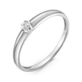 Золотое кольцо КЮЗ Del'ta DБР111139б с бриллиантом DБР111139б фото