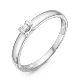 Кольцо из белого золота КЮЗ Del'ta DБР111144б с бриллиантом DБР111144б фото