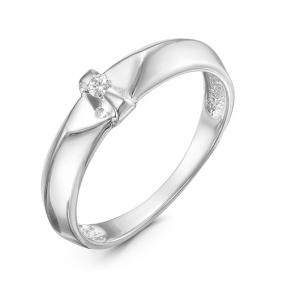 Кольцо из белого золота КЮЗ Del'ta DБР111149б с бриллиантом DБР111149б фото