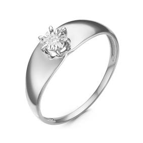 Золотое кольцо КЮЗ Del'ta DБР111172б с бриллиантом DБР111172б фото