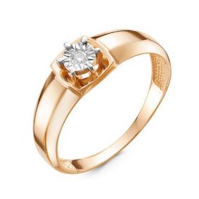 Золотое кольцо КЮЗ Del'ta DБР111176 с бриллиантом DБР111176 фото