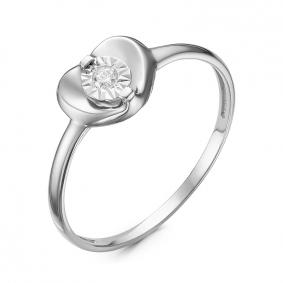 Золотое кольцо КЮЗ Del'ta DБР111178б с бриллиантом DБР111178б фото